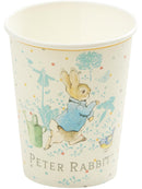 Peter Rabbit Classic Tableware Party Cups Blue Cream 9oz 8 off 1
