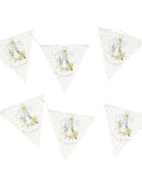 Peter Rabbit Classic Tableware Party Bunting 3m with 20 Flags Blue Cream 1
