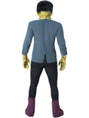 Universal Monsters Frankenstein Costume Adult Latex Mask Jacket with Mock Top Latex Gloves Boot Covers 3