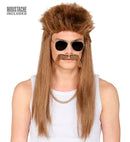 Redneck Wig & Moustache In Polybag