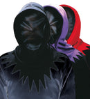 Invisible Face Hood 3 Colors Ass.: 8 Black, 2 Red, 2 Purple