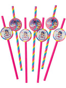 True and The Rainbow Kingdom Straws Pack of 16 19cm Childs Party Accessory 1