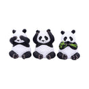 Three Wise Pandas Bear Ornaments 8.5cm 2
