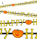 Happy Halloween Garland Abt. 2 M