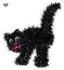 Tinsel Black Cat 30 X 36 Cm