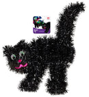 Tinsel Black Cat 30 X 36 Cm