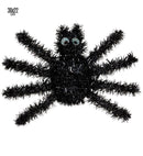 Tinsel Black Spider 36 X 22 Cm