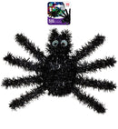 Tinsel Black Spider 36 X 22 Cm