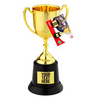 Trophy With Customizable Adhesive Etiquette 22 Cm