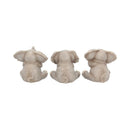 Three Baby Elephants Figurine Elephant Ornaments 8cm 4