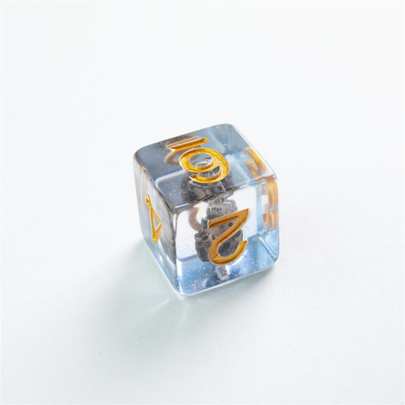 Gamegenic Embraced Series RPG Dice Set | Set of 7 Dice in a Variety of Sizes Designed for Roleplaying Games | Premium Quality Resin Dice with Unique Thematic Cursed Ship Design | Made by Gamegenic