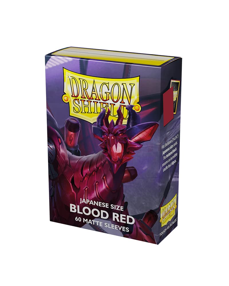 Dragon Shield AT-11150 Japanese Size Matte Blood Red (60 Sleeves)