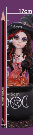 Althea Witch figurine with Flame Cauldron 16cm 8