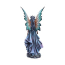 Warden of the Night Sky Fairy Figurine with Moon Staff and Wings 4