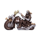 Bronze Full Throttle Motorbike Figurine 17cm 5