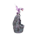 Amethyst Crystal Geode Protecting Dragon Figure Guard 4
