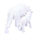 Winter Offspring Mother and Wolf Pup Ornament 27.5cm 4