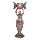 Exclusive Bronze Spiral Goddess Candle Holder 20.3cm 2