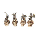 Mind Machines Steampunk Dragons Skulls Set of 4 10.5cm 2