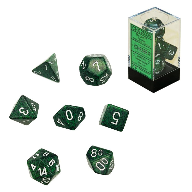 Chessex CHX25325 Dice - Speckled: 7Pc Recon