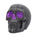 Geode Skull Black Purple Gothic Glitter Figurine 17cm 2