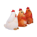 Three Wise Hens Figurines by Nemesis Now 8.5cm 4