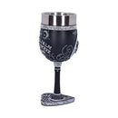 Black and White Spirit Board Goblet Glass 3