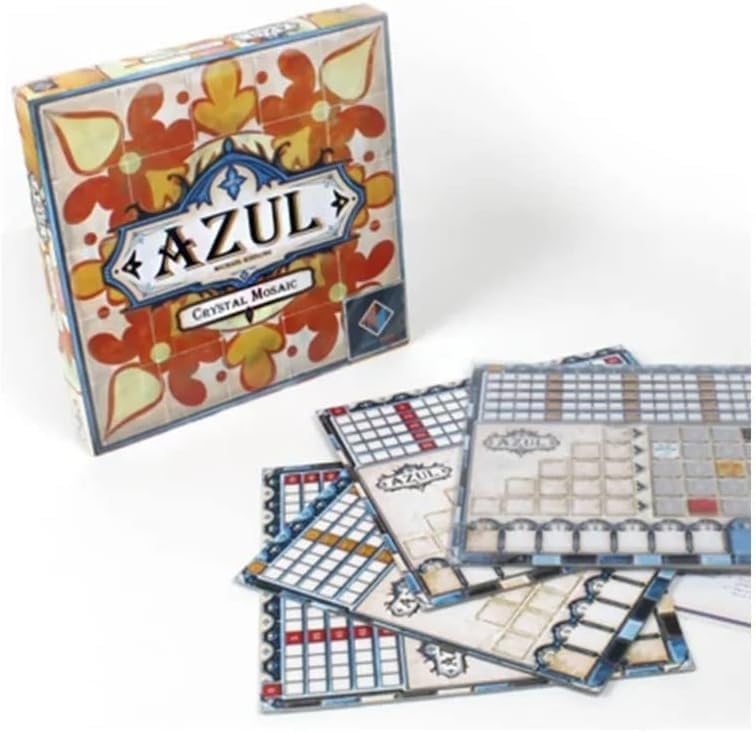 Azul Crystal Mosaic Board Game EXPANSION - Strategic Tile-Placement Game for Family Fun, Great Game for Kids and Adults, Ages 8+, 2-4 Players, 30-45 Minute Playtime, Made by Plan B Games