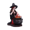 Althea Witch figurine with Flame Cauldron 16cm 4