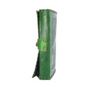 Real Leather Greenman Green Embossed Journal with Lock 25 x 18cm 4