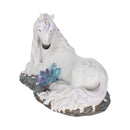 Jewelled Tranquillity Figurine White Unicorn and Crystal Ornament 19cm 2
