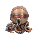 Octo Respiration Bronze Steampunk Skull 18cm 4