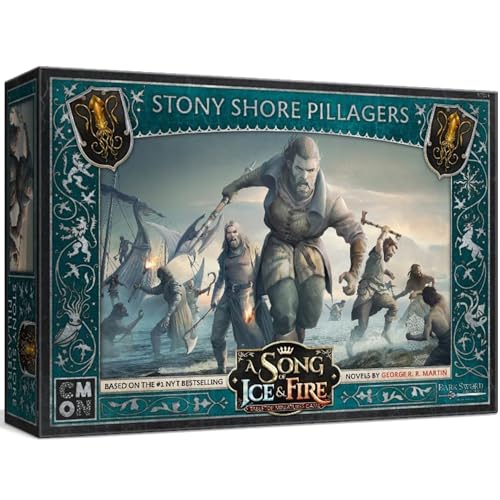 CMON A Song of Ice and Fire Tabletop Miniatures Stony Shore Pillagers Unit Box - House Greyjoy Resilient Raiders! Strategy Game for Adults, Ages 14+, 2+ Players, 45-60 Minute Playtime, Made