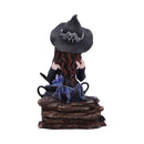 Alvina Witch Figurine with Owl and Cauldron 16cm 3