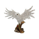 Snowy Rest Beautiful Owl Figure 38cm 2