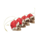 Set of Twelve Silent Night Skull Baubles Bauble 4.3cm 7