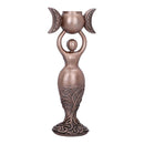 Exclusive Bronze Spiral Goddess Candle Holder 20.3cm 5