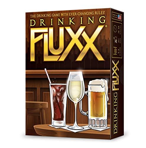 Looney Labs Drinking Fluxx Card Game - Adult Card Games Couples Gifts Fun Party Games for Adults Date Night Ideas Best Drinking Games for Adults Party Adult Games for Parties 2-6 Players