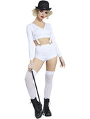 Fever Cult Classic Costume White Hot Pants Top and Braces Clockwork Orange 1