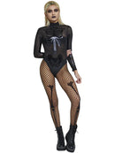 Fever Sheer Skeleton Costume Black 5