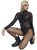 Fever Sheer Skeleton Costume Black 1