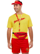 Baywatch Accessory Kit Red Visor Bumbag and Whistle Licensed Product 2
