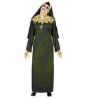 Demon Nun  Tunic, Hood With Collar, Veil Gloves, Necklace 