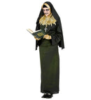 Demon Nun  Tunic, Hood With Collar, Veil Gloves, Necklace 