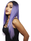 Manic Panic Amethyst Ombre Super Vixen Wig Long Straight with Side Parting 2