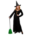 Green Tinsel Witch Broom 92 Cm