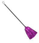 Purple Tinsel Witch Broom 92 Cm