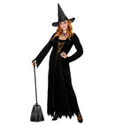 Black Tinsel Witch Broom 92 Cm
