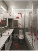 Bloody Floor and Window Sticker 2 Piece Set Red Halloween Party Accessory 4
