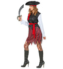 Caribbean Pirate  Shirt With Vest, Skirt, Belt, Headband, Hat 